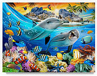 Пазлы Дельфины в тропиках на 180 элементов