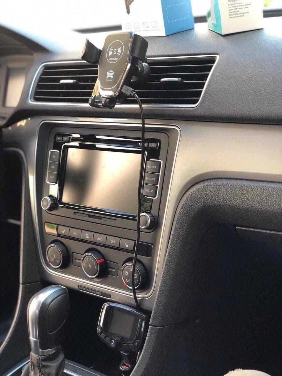 Держатель для телефона, автомобильная беспроводная зарядка в авто, машину Wireless Car Mount Charger раздвижна - фото 4 - id-p1519755207