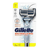 Станок для гоління Gillette Skinguard Sensitive + 2 касети