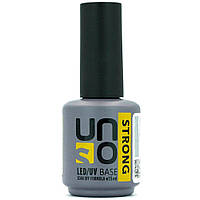 UNO Strong LED/UV Base база 15мл ( покрытие для ногтей, покрытие для гель лака, база для ногтей) ON