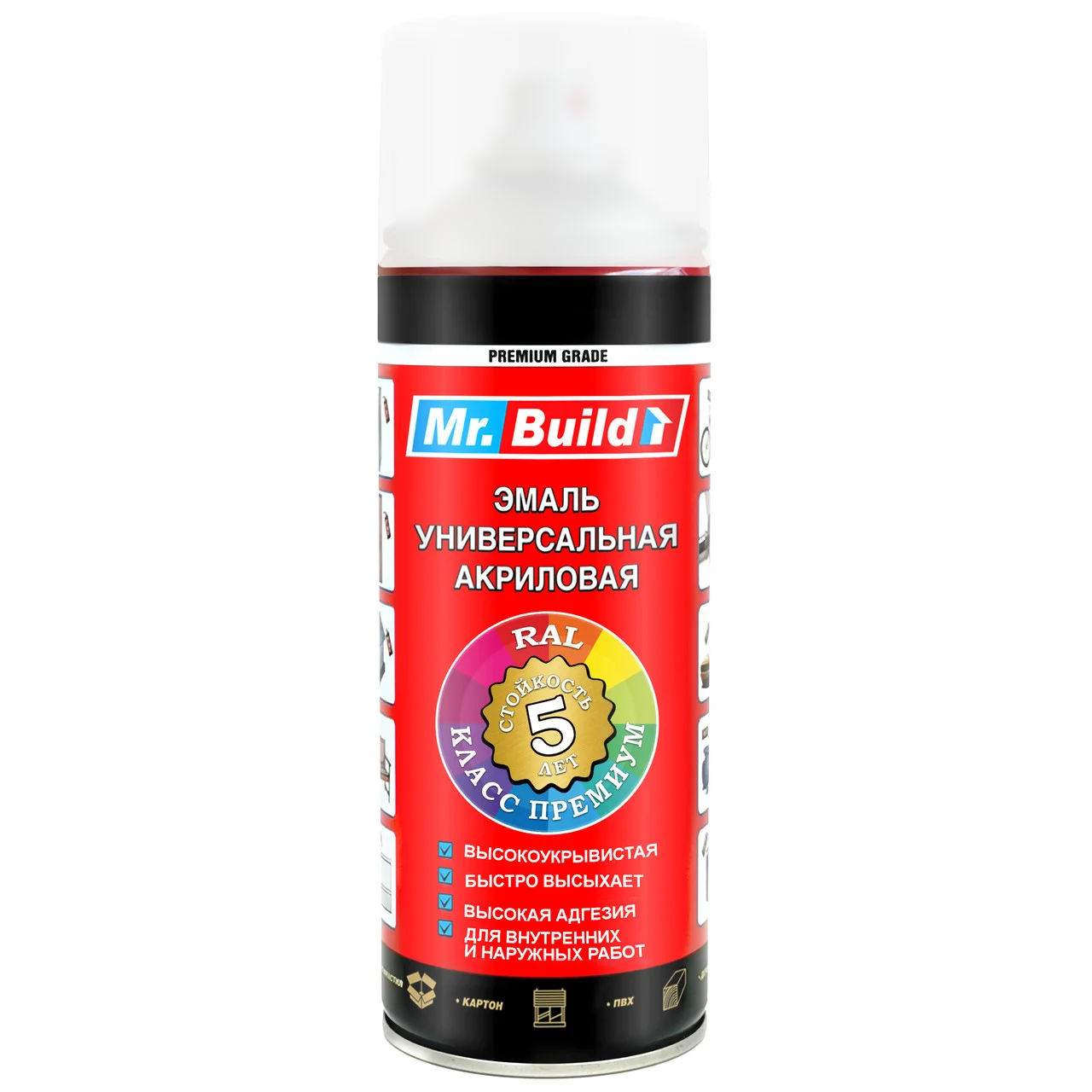 Лак універсальний матовий безбарвний аерозоль 400 мл Mr.Build