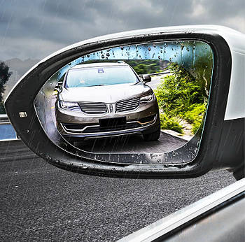 Гідрофобна плівка "Антидощ" Waterproof membrane для захисту дзеркал автомобіля 95х95 мм (KG-3798)