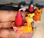 Фігурка-підсвічник із полосатим котом- символ стійкості та сміливості, фото 9