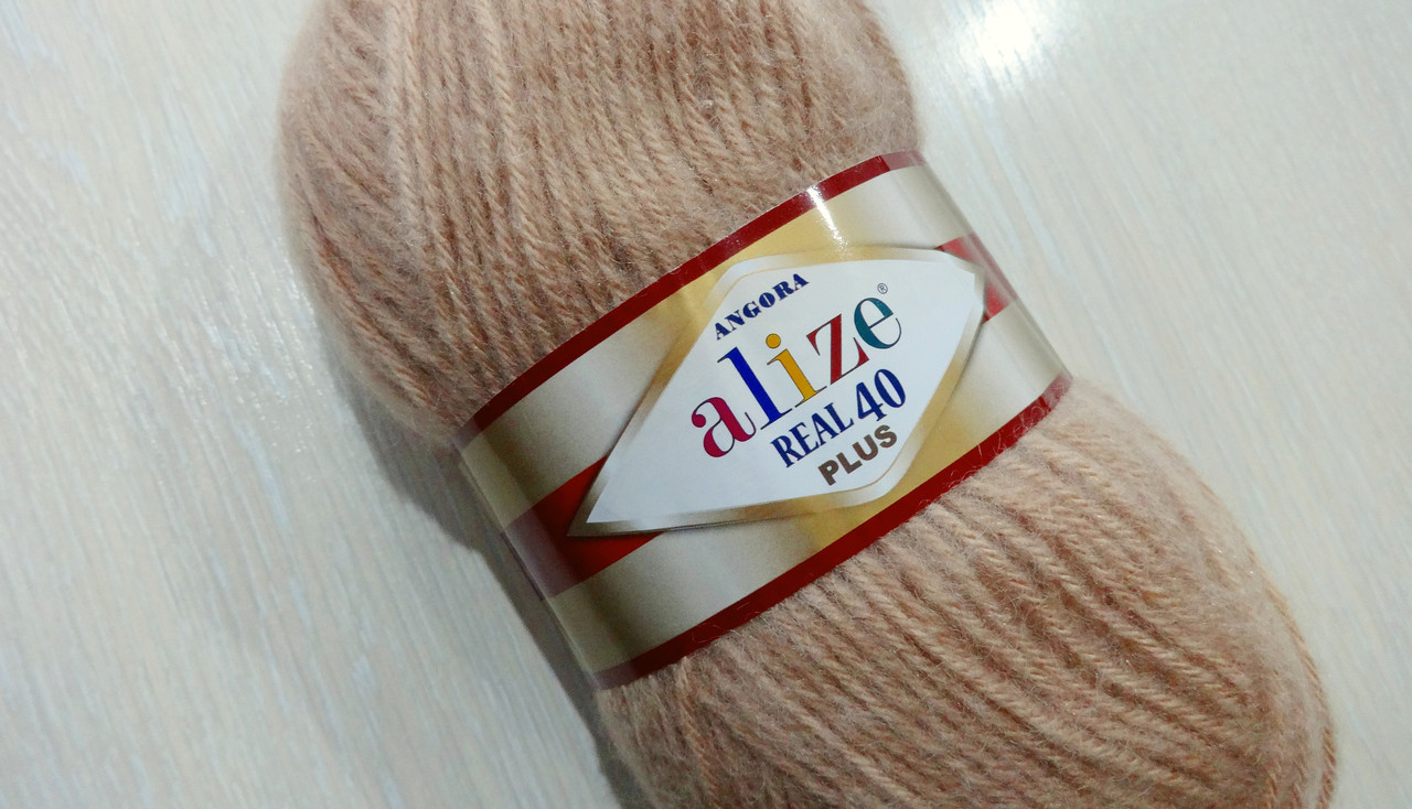 Пряжа Alize Angora Real 40 Plus №05 (100 гр/225 м), фото 1
