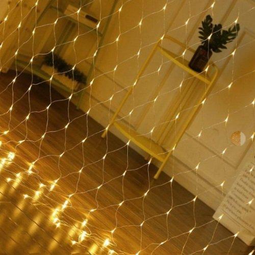 Гірлянда-сітка для вікон 2*2 м у різних кольорах