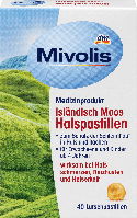 Льодяники від болю в горлі Mivolis Isländisch Moos, 40 шт.