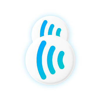 Безконтактні круглі візитки-стікери з чіпом NFC розумна електронна цифрова наклейка PassMent