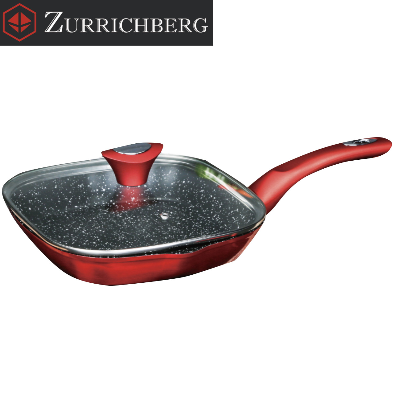 Сковорода-гриль Zurrichberg ZBP/2081 28 см із кришкою