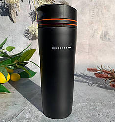 Термокухоль вакуумний із неіржавкої сталі 380 мл. для кави та чаю Edenberg EB-643 Помаранчевий