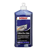 Кольоровий поліроль з воском синій 250 мл SONAX Polish&Wax Color NanoPro (296241)