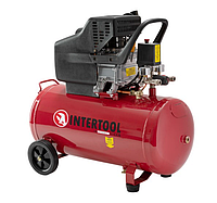 Компресор 50 л, 1500 Вт, 220 В, 8 aтм, 206 л/хв. INTERTOOL