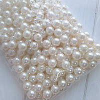 Перли круглі штучні. Колір слонова кістка. Р-р 12 мм — 22 шт (20 грамів)