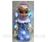 Лялька принцеса Анна з мікрофоном Холодне серце, очі скло, музика, світло, фото 2