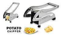 Машинка для нарізки картоплі фрі, ручна картофелерезка Potato Chipper Металева, фото 2