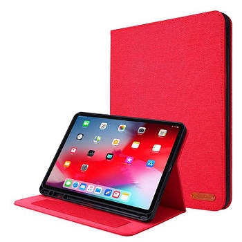 Чохол Cloth Pattern Case для Apple iPad Pro 12.9 2018 / 2020 (Wake / Sleep) Red