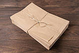 Паперові пакети для їжі 180*50*340 мм Крафт бурий Паперовий пакет саше харчовий для упаковки, фото 8