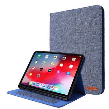 Чохол Cloth Pattern Case для Apple iPad Pro 12.9 2018 / 2020 (Wake / Sleep) Blue