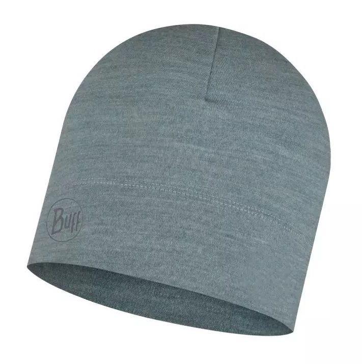 Шапка осінь-зима вовна BUFF Midweight Merino Wool Hat pool melange, фото 1