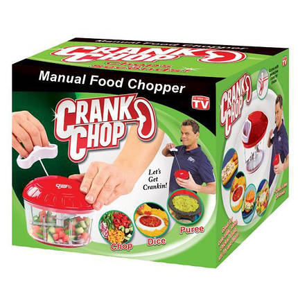 Кухонний подрібнювач продуктів Crank Chop, фото 2