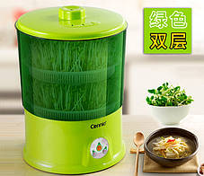 Апарат для пророщування бобових, спроутер на 2 яруси Bean Sprout Machine, фото 3