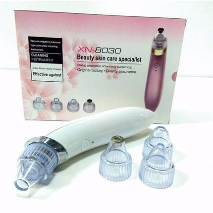 Вакуумний очищувач для обличчя, пір, вугрів і комедонов Beauty Skin Care Specialist XN-8030, фото 2