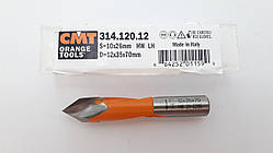 Свердло наскрізне діаметр 12 мм довжина 70 мм ліве СМТ 314.120.12 для свердлильно-присадкових станків