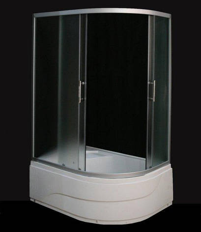 Душова кабіна 120*80*200 см на глибокому піддоні з матовим склом (fabric) ліва, фото 1