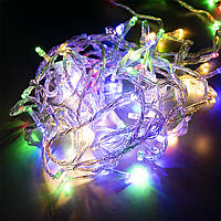Гирлянды на новый год Xmas LED 100 M-1 RGB 6.4 м лед гирлянда, новогодняя гирлянда на елку (Цветная) (TO)