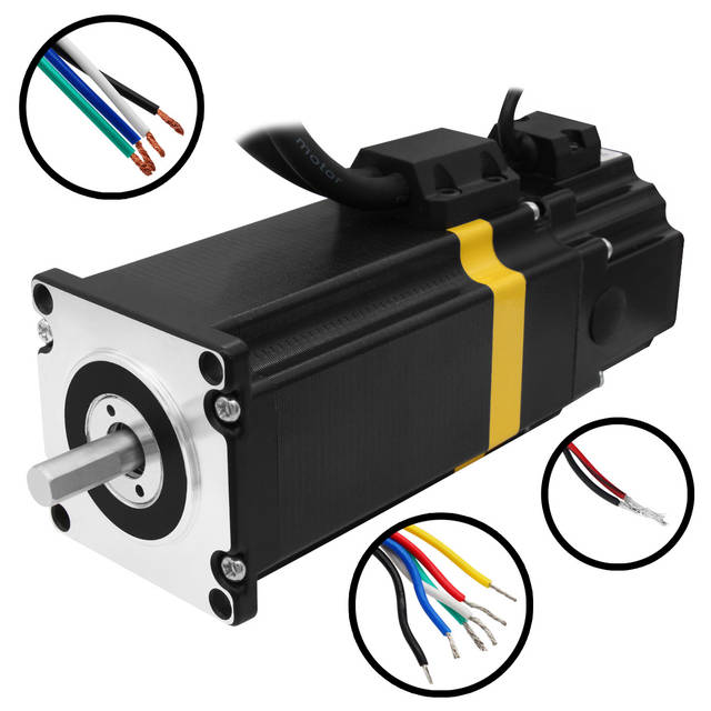 Шаговый сервопривод с тормозом 2.5 Нм 57EBP105ALC-TF0B + DL57D