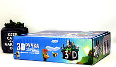 3Д-ручка з трафаретами 3D Pen-5 з Lcd дисплеєм Minecraft Жовта 195842, фото 4