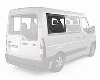 Бокове скло Opel Movano B (10) Заднє салонне Праве на Коротку базу (Опель Мовано)