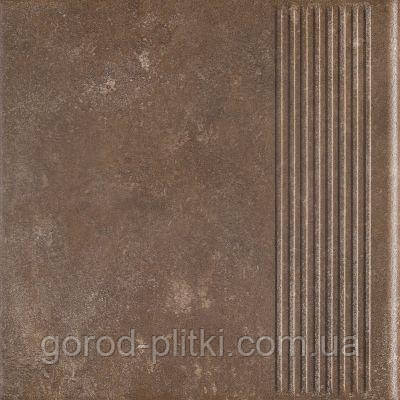 Плитка для ганку з фаскою Paradyz Ilario Brown, фото 1
