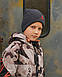 В'язана шапка на зиму для бавовняного гурту — Артикул 2979, фото 4