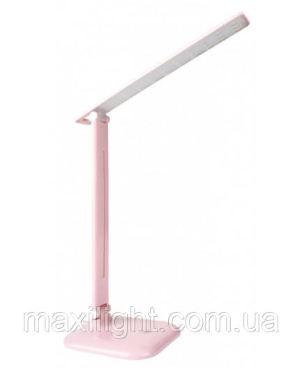 Світлодіодний LED світильник Настільний (лампа) LUXEL 75-260V 10W (РОЖЕВИЙ) 4000K (TL-12Р)