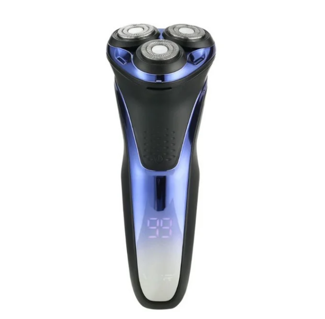 Електробритва для чоловіків роторна для вологого і сухого гоління водонепроникна VGR IPX7 (V-306)