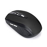 Безпровідна оптична мишка, Black, фото 2