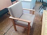 Дерев'яне крісло садове 0,5м "Колорадо" (Ясень). Колір: Льняна олія, фото 5