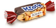 Конфеты Roshen Krock шоколадные с арахисовой пастой 250 грамм