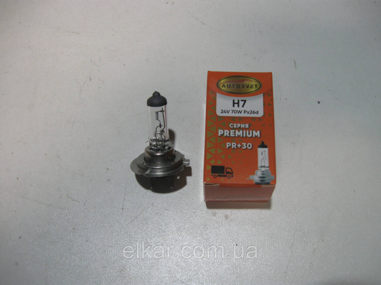 Лампа галогена АКГ24-70 Н7 (Автосвітло)