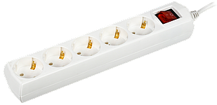 Подовжувач У05В 5 місць 2P+PE/1,5м 3х1мм2 10А/250В GENERICA