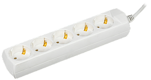 Подовжувач У05 5 місць 2P+PE/3м 3х1мм2 10А/250В GENERICA