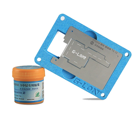 Фіксатор плат з трафаретом та BGA пастою 138 ° C Sunshine SS-032 для iPhone X, фото 1