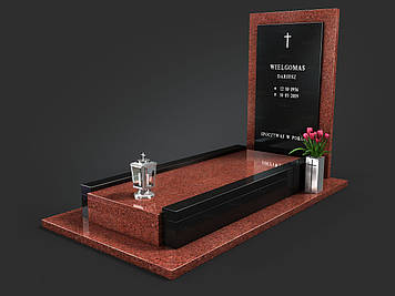 Європейський пам’ятник із граніту лізник на цвинтар "Європейський слід" 1000*2000