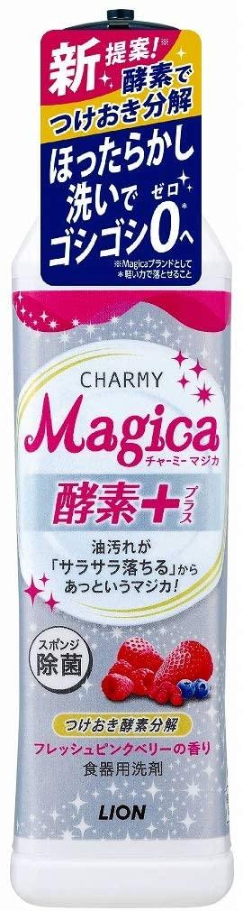 Lion Charmy Magica Enzyme+ Fresh Pink Berry Економний і ефективний гель для миття посуду, 220 мл