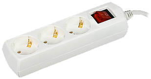 Подовжувач У03В 3 місця 2P+PE/1,5м 3х1мм2 10А/250В GENERICA