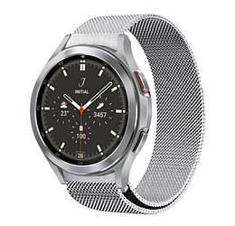 Міланський сітчастий ремінець Primolux для годинника Samsung Galaxy Watch 4 Classic 42mm SM-R880 - Silver