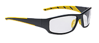 Спортивные очки Portwest Athens PS05 Прозрачный/чёрно-желтый Очки открытого типа