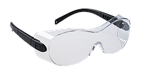 Очки для ношения поверх корректирующих очков Portwest PS30 Прозрачный/черный Очки открытого типа