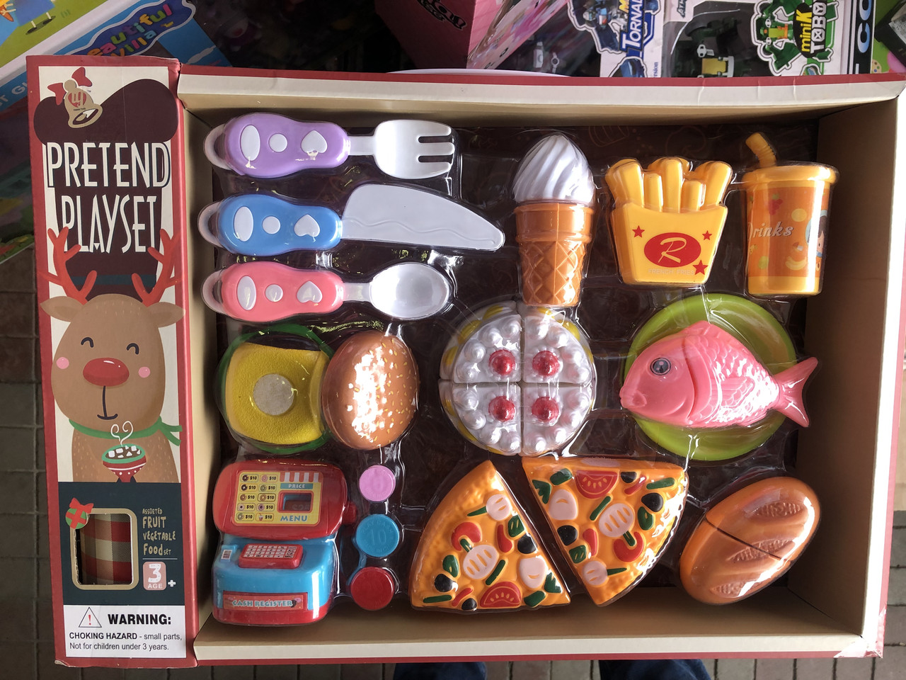 Ігровий набір Торт із фастфудом на липучках, фото 1