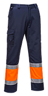 Двухцветные светоотражающие брюки Combat E049 Рабочая одежда высокой видимости